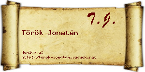 Török Jonatán névjegykártya